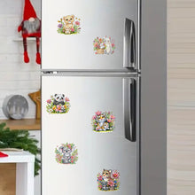 Load image into Gallery viewer, 6Pcs Acrylic Special Shape Animal And Flower Diamond Painting Fridge Magnet

