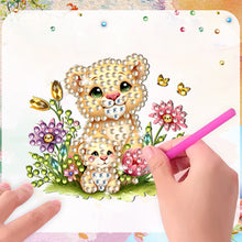 Load image into Gallery viewer, 6Pcs Acrylic Special Shape Animal And Flower Diamond Painting Fridge Magnet
