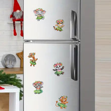 Load image into Gallery viewer, 6Pcs Acrylic Special Shape Dancing Animals Diamond Painting Fridge Magnet
