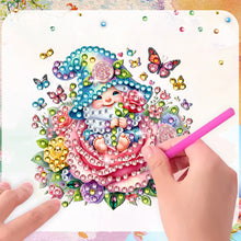 Load image into Gallery viewer, 6Pcs Acrylic Special Shape Gnome And Flower Diamond Painting Fridge Magnet
