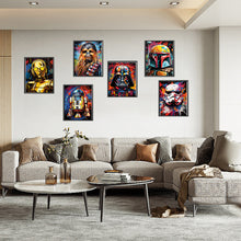 Load image into Gallery viewer, 6pcs Round Diamond Painting Set - Star Wars (30*40CM)
