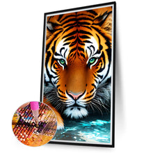 Load image into Gallery viewer, Diamond Painting - Full Round - Tiger (45*75CM)
