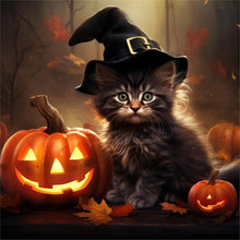 Load image into Gallery viewer, Diamond Painting - Full Round - Halloween pumpkin (30*30CM)
