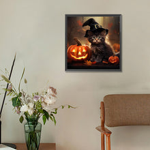 Load image into Gallery viewer, Diamond Painting - Full Round - Halloween pumpkin (30*30CM)
