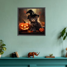 Load image into Gallery viewer, Diamond Painting - Full Round - Halloween pumpkin (30*30CM)
