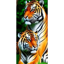 Load image into Gallery viewer, Diamond Painting - Full Round - Tiger (45*85CM)
