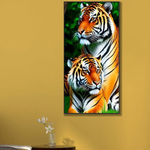 Load image into Gallery viewer, Diamond Painting - Full Round - Tiger (45*85CM)
