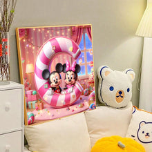 Load image into Gallery viewer, Diamond Painting - Full Round - Mickey and Minnie letters (40*40CM)
