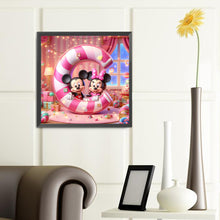 Load image into Gallery viewer, Diamond Painting - Full Round - Mickey and Minnie letters (40*40CM)
