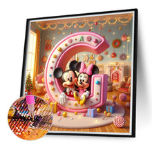 Load image into Gallery viewer, Diamond Painting - Full Round - Mickey and Minnie letters (40*40CM)
