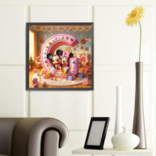 Load image into Gallery viewer, Diamond Painting - Full Round - Mickey and Minnie letters (40*40CM)
