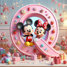 Load image into Gallery viewer, Diamond Painting - Full Round - Mickey and Minnie letters (40*40CM)
