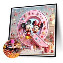 Load image into Gallery viewer, Diamond Painting - Full Round - Mickey and Minnie letters (40*40CM)

