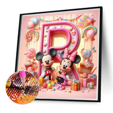 Load image into Gallery viewer, Diamond Painting - Full Round - Mickey and Minnie letters (40*40CM)
