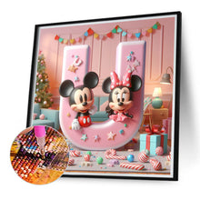Load image into Gallery viewer, Diamond Painting - Full Round - Mickey and Minnie letters (40*40CM)
