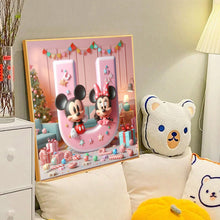 Load image into Gallery viewer, Diamond Painting - Full Round - Mickey and Minnie letters (40*40CM)
