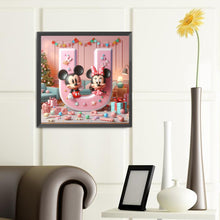 Load image into Gallery viewer, Diamond Painting - Full Round - Mickey and Minnie letters (40*40CM)
