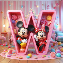 Load image into Gallery viewer, Diamond Painting - Full Round - Mickey and Minnie letters (40*40CM)
