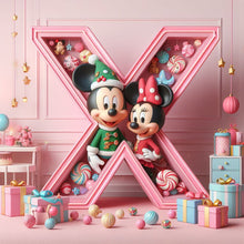 Load image into Gallery viewer, Diamond Painting - Full Round - Mickey and Minnie letters (40*40CM)
