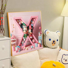 Load image into Gallery viewer, Diamond Painting - Full Round - Mickey and Minnie letters (40*40CM)
