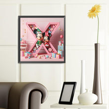Load image into Gallery viewer, Diamond Painting - Full Round - Mickey and Minnie letters (40*40CM)
