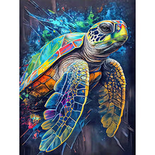 Load image into Gallery viewer, 4pcs Round Diamond Painting Set - Marine animals (30*40CM)
