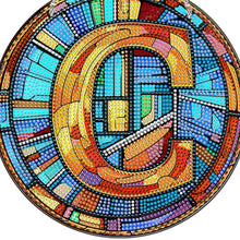 Load image into Gallery viewer, Double Sided Letter C Suncatcher Diamond Drawing Hanging Ornament for Home Decor
