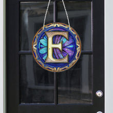 Load image into Gallery viewer, Double Sided Letter E Suncatcher Diamond Drawing Hanging Ornament for Home Decor
