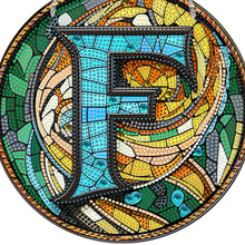 Load image into Gallery viewer, Double Sided Letter F Suncatcher Diamond Drawing Hanging Ornament for Home Decor
