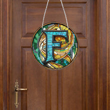 Load image into Gallery viewer, Double Sided Letter F Suncatcher Diamond Drawing Hanging Ornament for Home Decor
