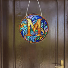 Load image into Gallery viewer, Double Sided Letter M Suncatcher Diamond Drawing Hanging Ornament for Home Decor
