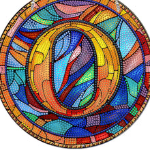 Load image into Gallery viewer, Double Sided Letter O Suncatcher Diamond Drawing Hanging Ornament for Home Decor
