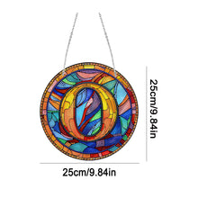 Load image into Gallery viewer, Double Sided Letter O Suncatcher Diamond Drawing Hanging Ornament for Home Decor
