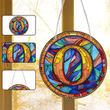 Load image into Gallery viewer, Double Sided Letter O Suncatcher Diamond Drawing Hanging Ornament for Home Decor
