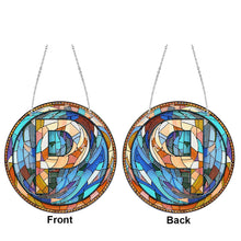 Load image into Gallery viewer, Double Sided Letter P Suncatcher Diamond Drawing Hanging Ornament for Home Decor
