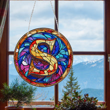 Load image into Gallery viewer, Double Sided Letter S Suncatcher Diamond Drawing Hanging Ornament for Home Decor
