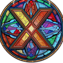 Load image into Gallery viewer, Double Sided Letter X Suncatcher Diamond Drawing Hanging Ornament for Home Decor
