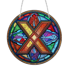 Load image into Gallery viewer, Double Sided Letter X Suncatcher Diamond Drawing Hanging Ornament for Home Decor

