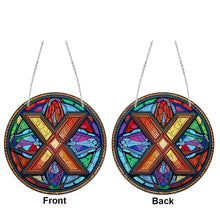 Load image into Gallery viewer, Double Sided Letter X Suncatcher Diamond Drawing Hanging Ornament for Home Decor
