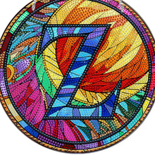 Load image into Gallery viewer, Double Sided Letter Z Suncatcher Diamond Drawing Hanging Ornament for Home Decor
