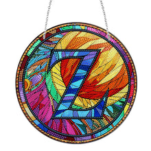 Load image into Gallery viewer, Double Sided Letter Z Suncatcher Diamond Drawing Hanging Ornament for Home Decor
