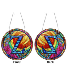 Load image into Gallery viewer, Double Sided Letter Z Suncatcher Diamond Drawing Hanging Ornament for Home Decor
