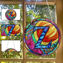 Load image into Gallery viewer, Double Sided Letter Z Suncatcher Diamond Drawing Hanging Ornament for Home Decor

