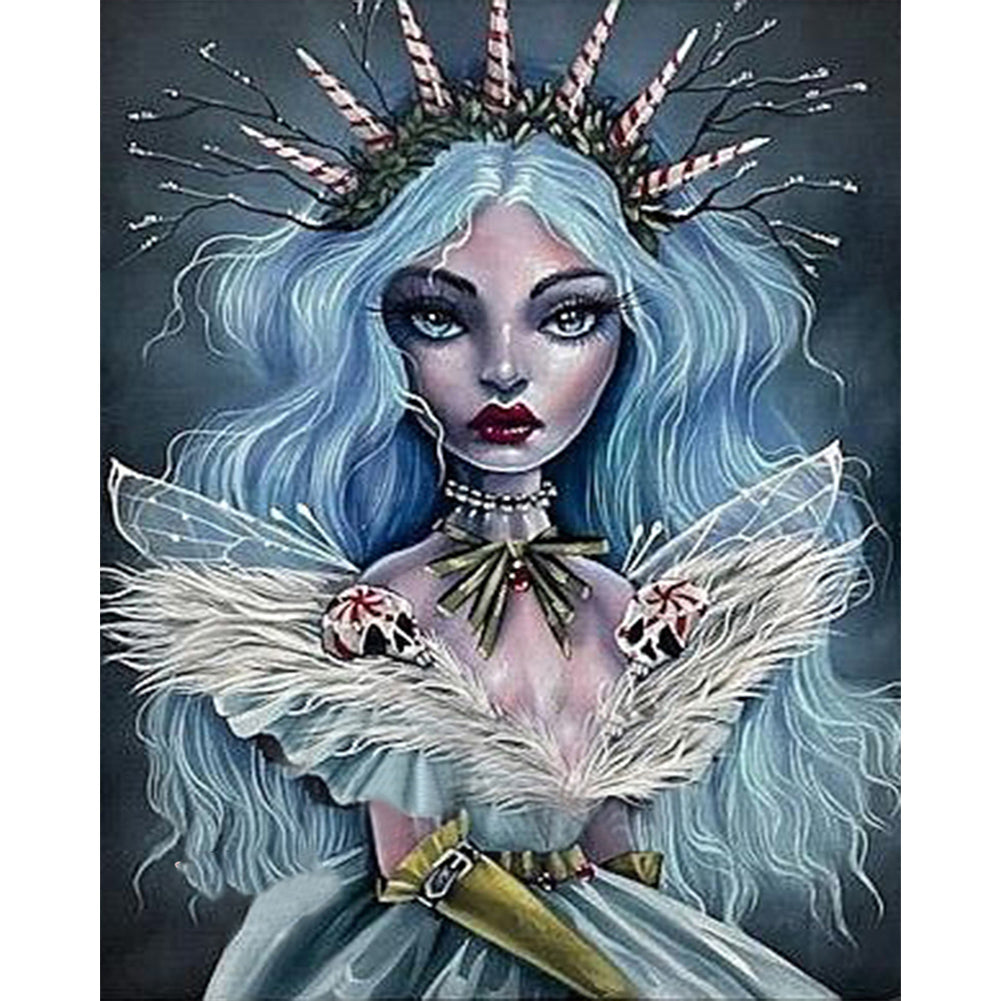 Diamond Painting - Full Round - Ice blue hair (40*50CM)