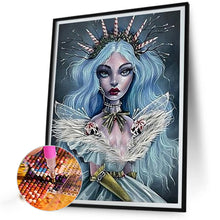 Load image into Gallery viewer, Diamond Painting - Full Round - Ice blue hair (40*50CM)
