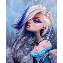 Load image into Gallery viewer, Diamond Painting - Full Round - Purple hair (40*50CM)
