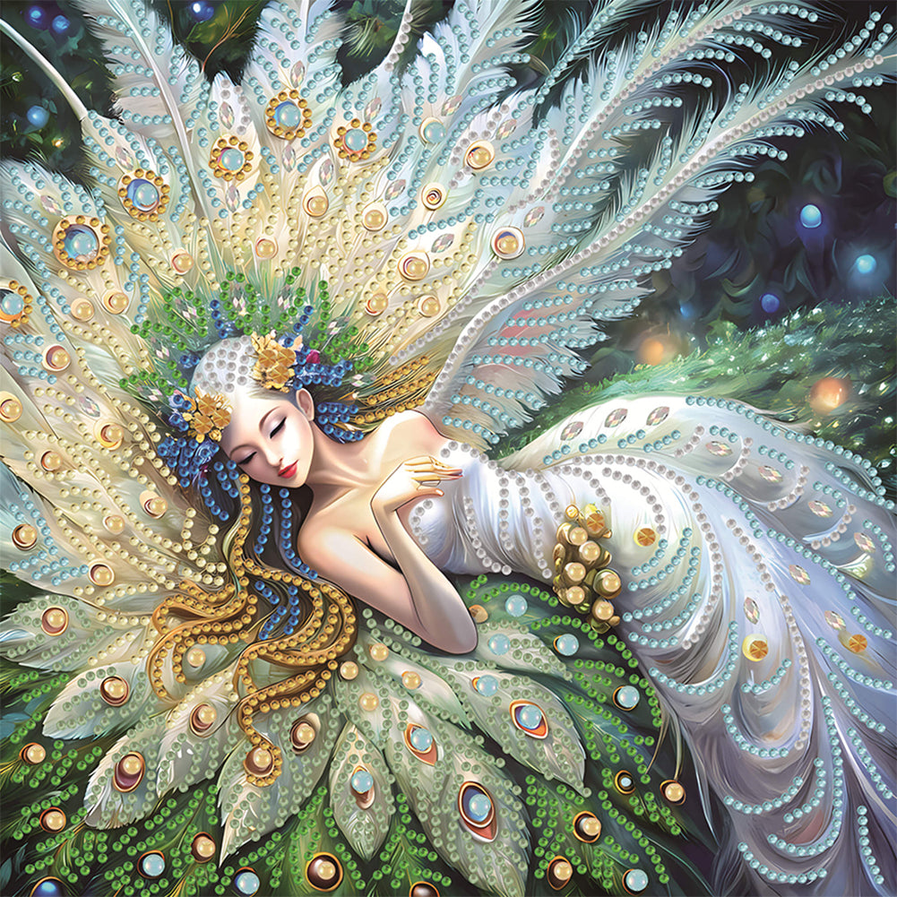 Diamond Painting - Partial Special Shaped - Elf girl (30*30CM)