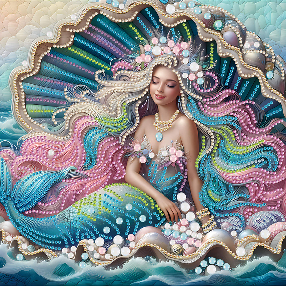Diamond Painting - Partial Special Shaped - Elf girl (30*30CM)