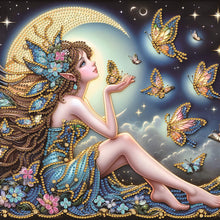 Load image into Gallery viewer, Diamond Painting - Partial Special Shaped - Elf girl (30*30CM)
