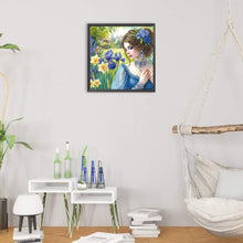 Load image into Gallery viewer, Diamond Painting - Partial Special Shaped - Flower beauty (30*30CM)
